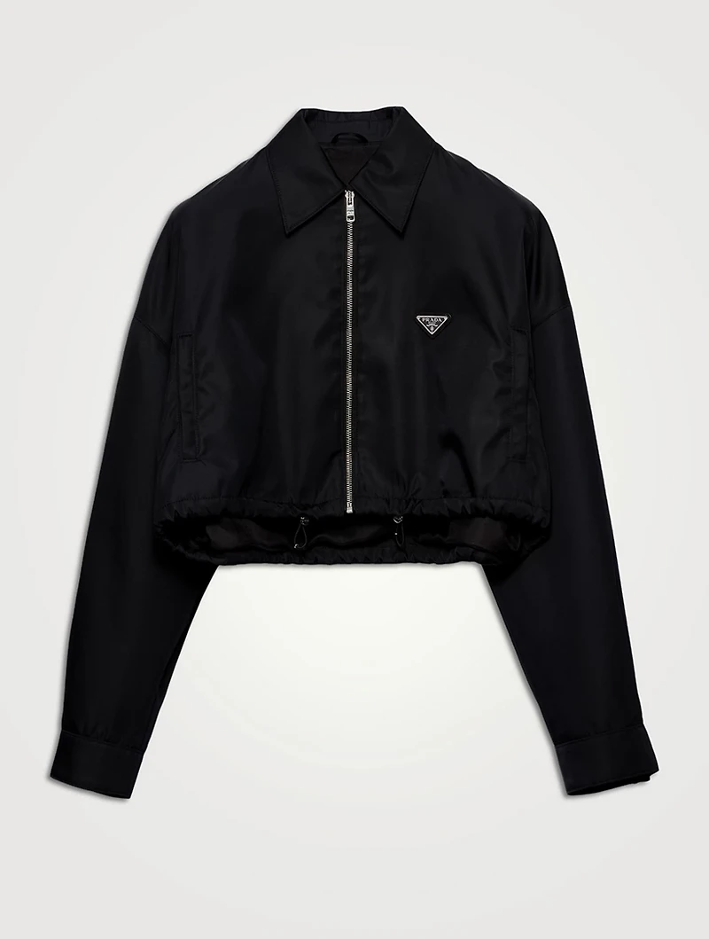 Re-nylon Cropped Blouson Jacket