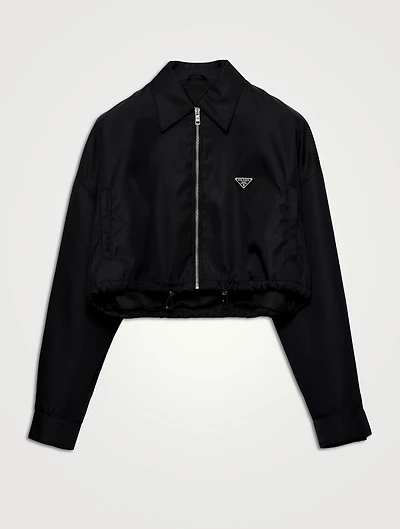Re-nylon Cropped Blouson Jacket