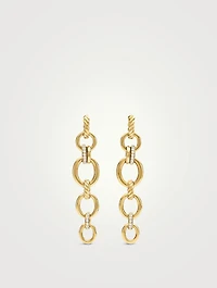 Dy Mercer® Linked Drop Earrings In 18k Yellow Gold With Diamonds, 68mm
