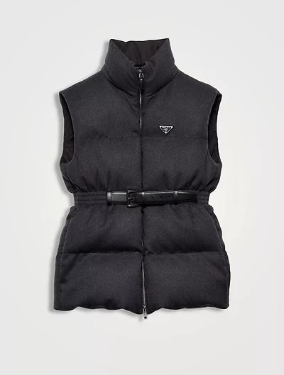 Flannel Down Vest