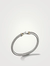 Buckle Bracelet Sterling Silver With 18k Yellow Gold
