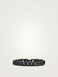 Curb Chain Angular Link Bracelet Black Titanium, 8.7mm