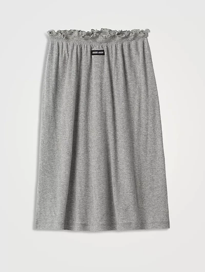Ribbed Jersey Skirt