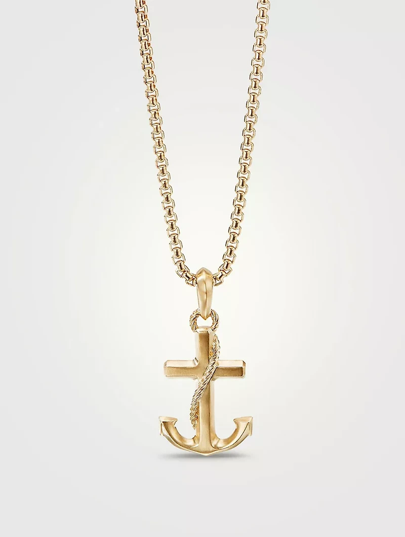 Maritime® Anchor Amulet In 18k Yellow Gold
