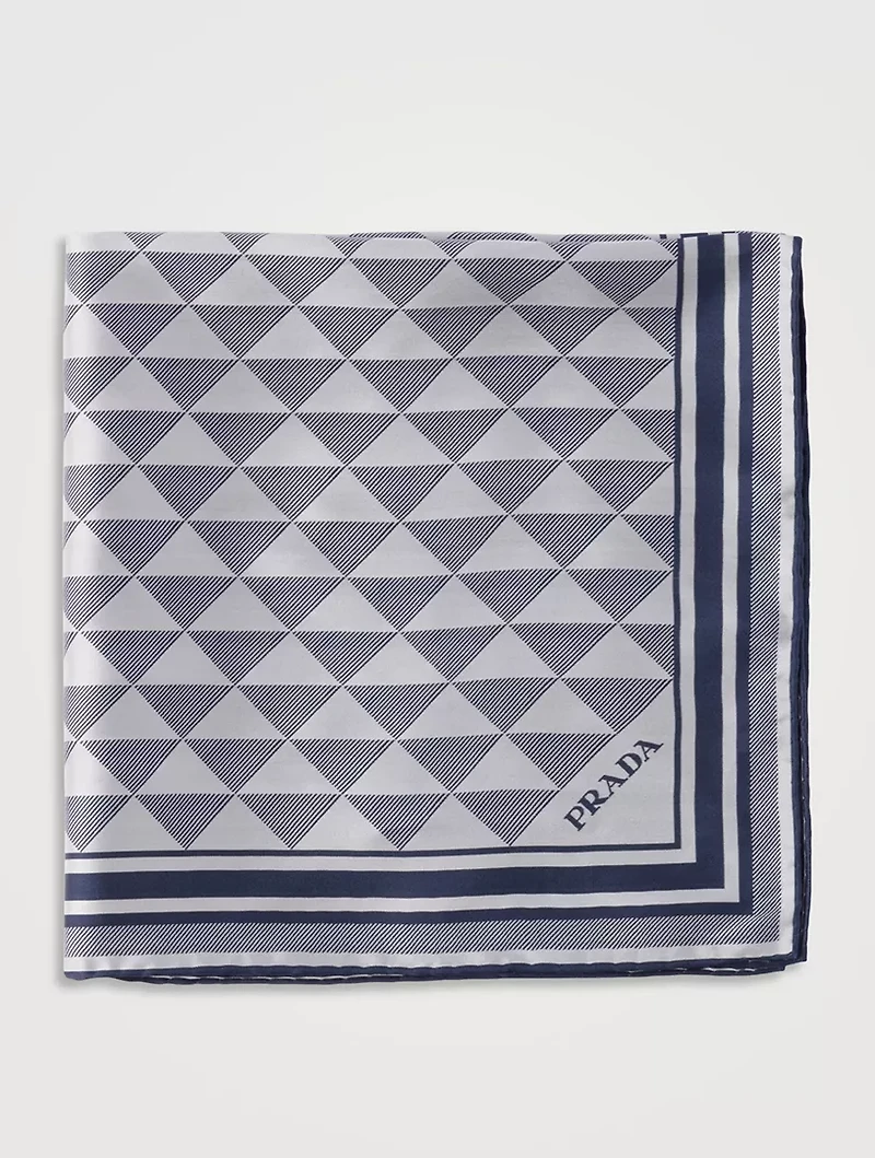 Printed Silk Scarf 55x55