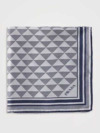 Printed Silk Scarf 55x55