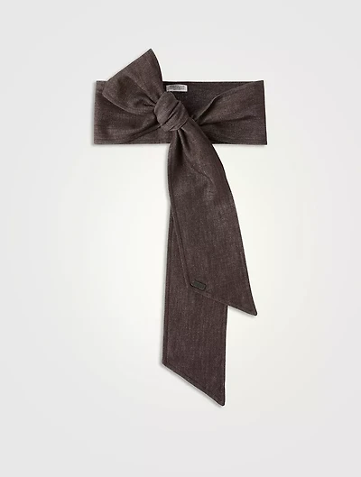 No-fade Denim Foulard