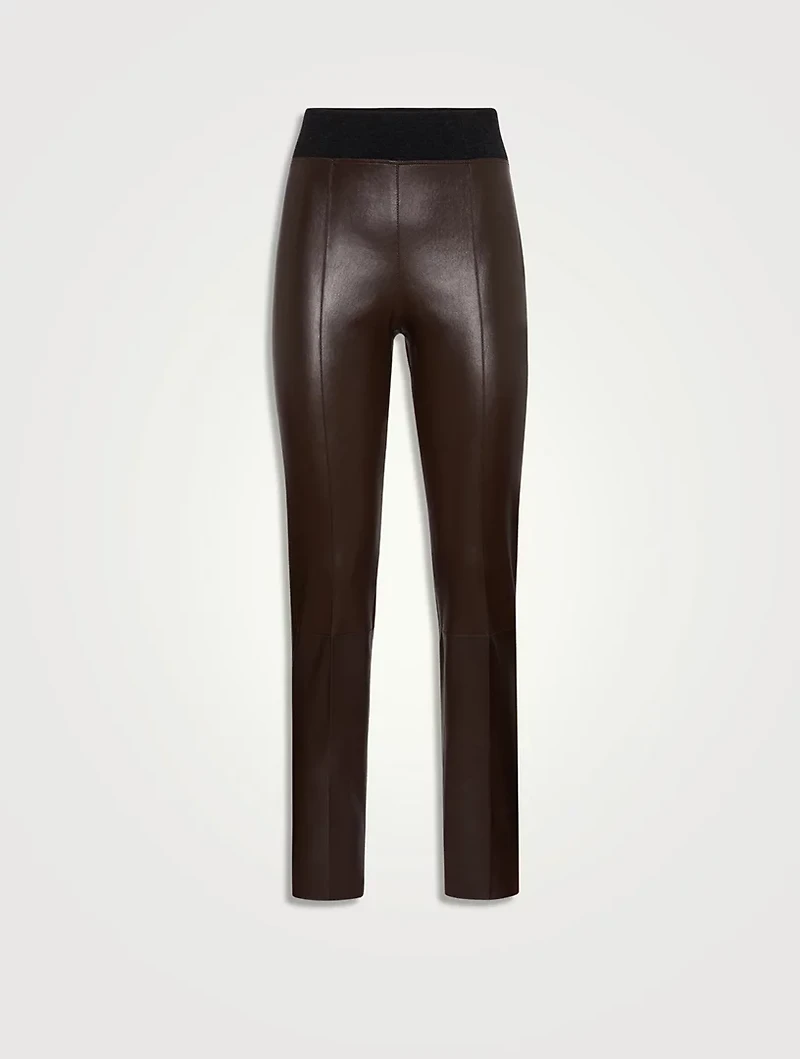 Stretch Nappa Leggings