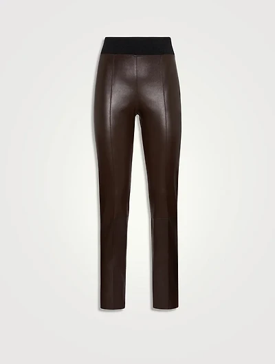 Stretch Nappa Leggings