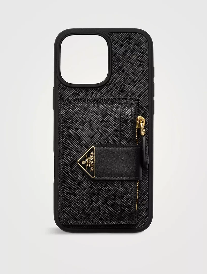 Saffiano Leather Case For Iphone 16 Pro Max