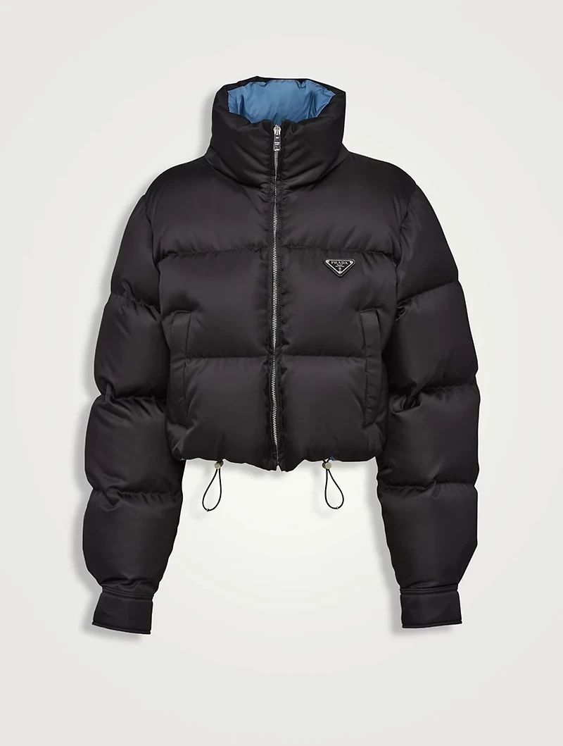 Re-nylon Cropped Down Jacket