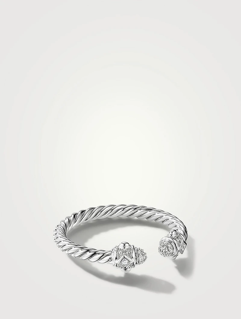 Renaissance® Ring 18k White Gold With Pavé Diamonds
