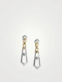 Carlyle™ Linked Drop Earrings In Sterling Silver With 18k Yellow Gold
