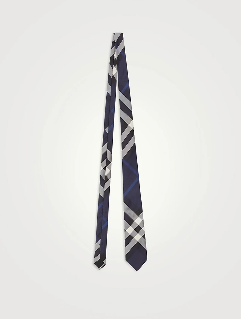 Check Silk Tie