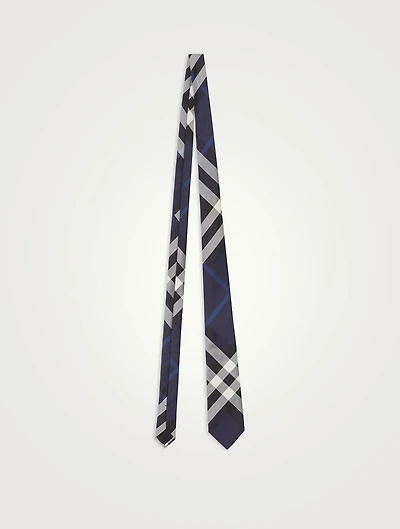 Check Silk Tie