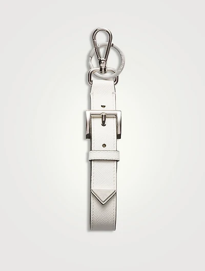 Saffiano Leather Key Ring