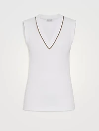 Ribbed Jersey Top