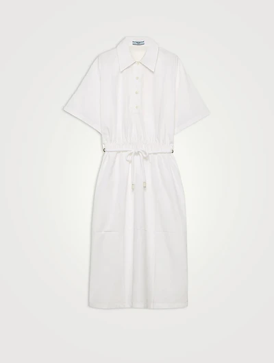 Poplin And Satin Dress