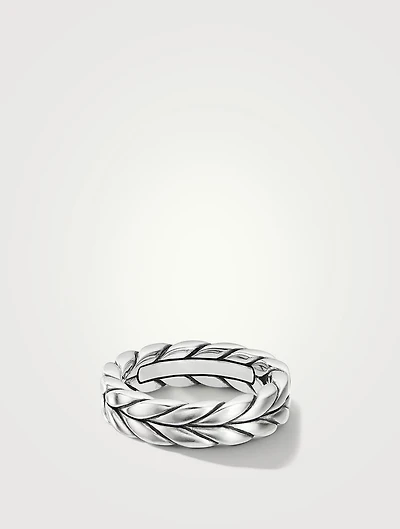 Chevron Band Ring Sterling Silver