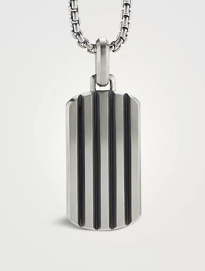 Beveled Tag In Sterling Silver