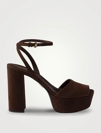 Suede Platform Sandals