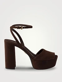 Suede Platform Sandals