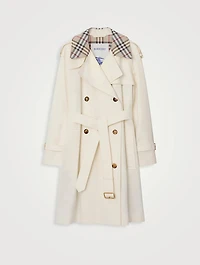 Mid-length Check Collar Castleford Trench Coat
