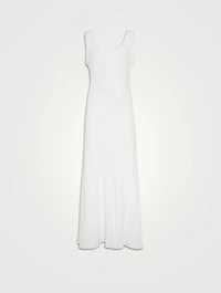 Fluid Twill Tank Dress