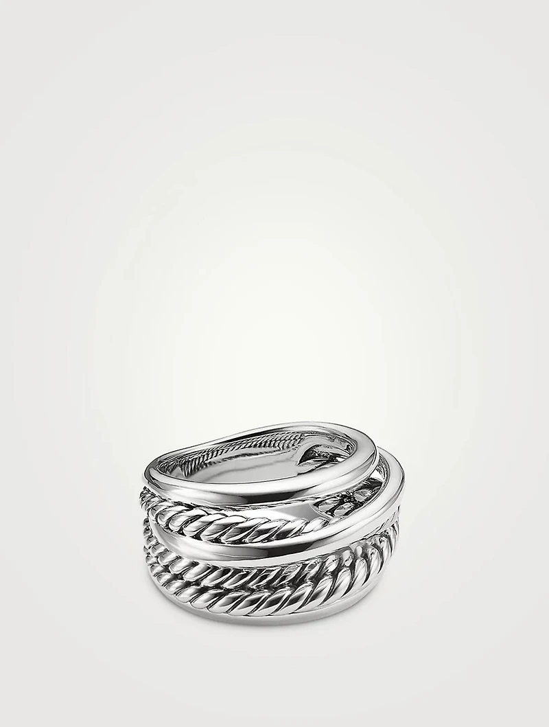 Crossover Ring Sterling Silver