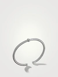 Cable Classics Center Station Bracelet Sterling Silver With Pavé Diamonds