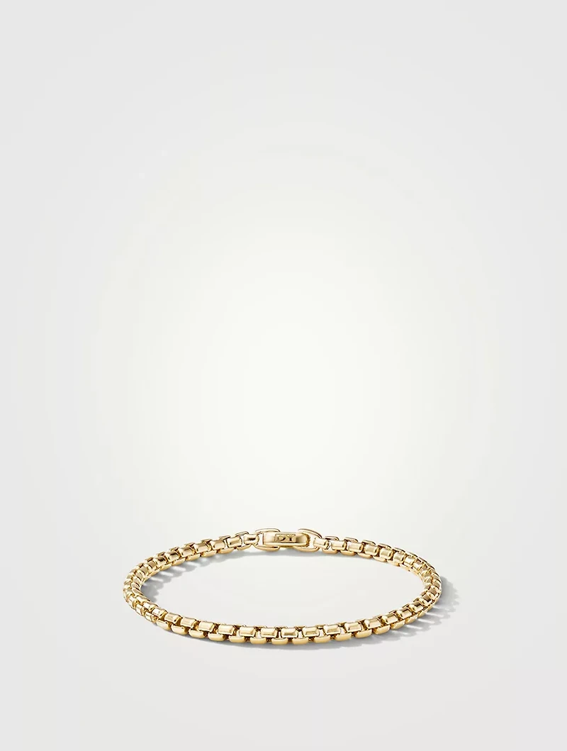 Box Chain Bracelet 18k Yellow Gold