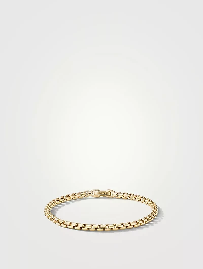 Box Chain Bracelet 18k Yellow Gold