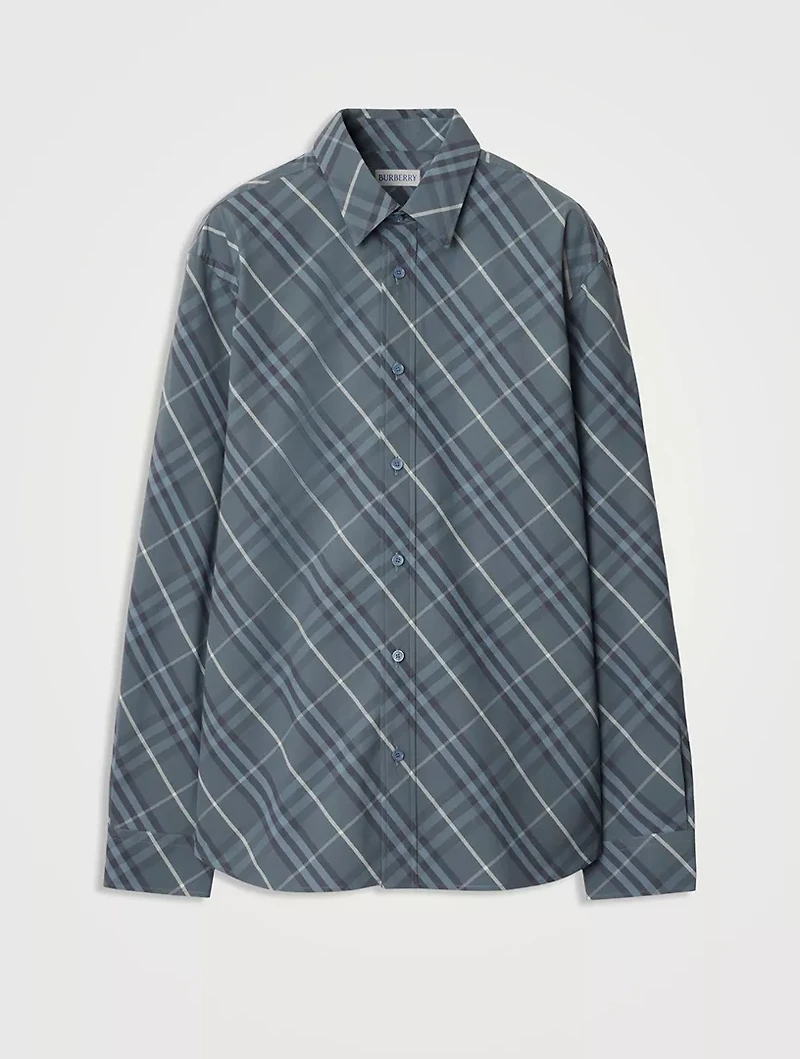 Regular Fit Check Cotton Shirt