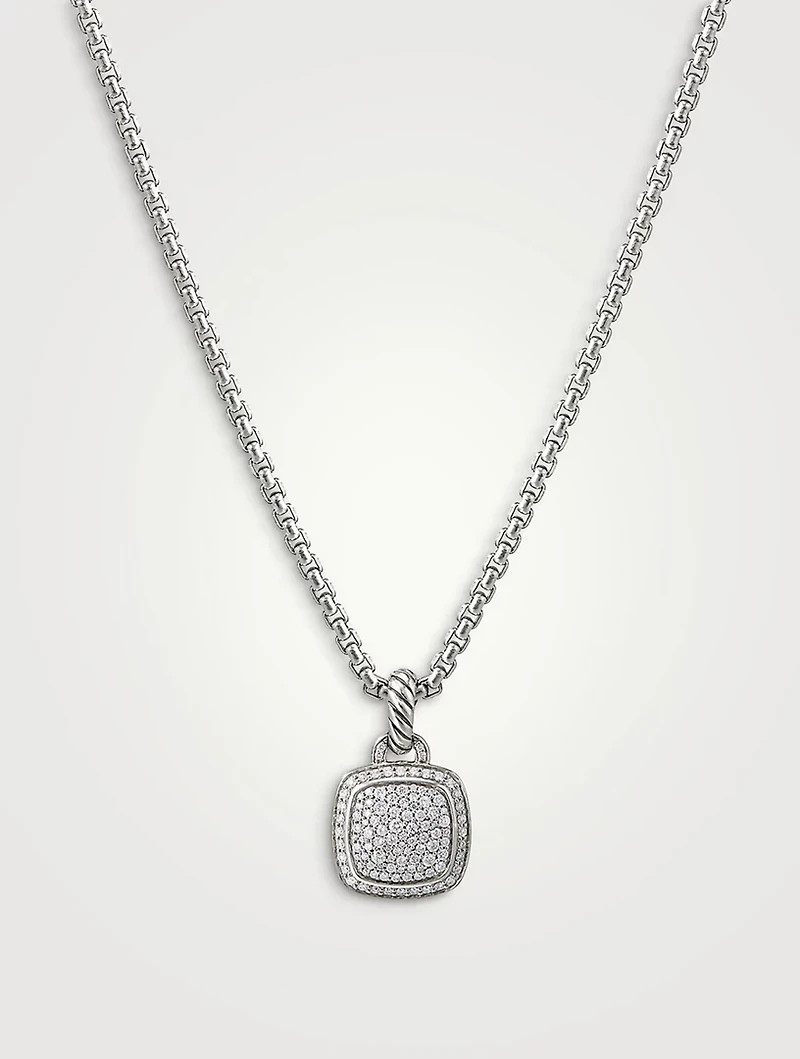 Albion® Pendant In Sterling Silver With Pavé Diamonds