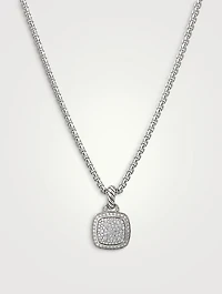Albion® Pendant In Sterling Silver With Pavé Diamonds