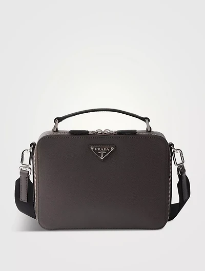 Medium Prada Brique Saffiano Leather Bag