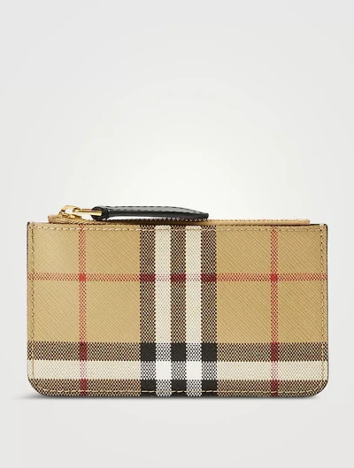 Check Strap Coin Case