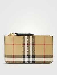 Check Strap Coin Case