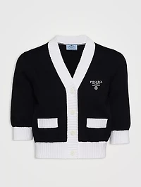 Cropped Cotton Cardigan