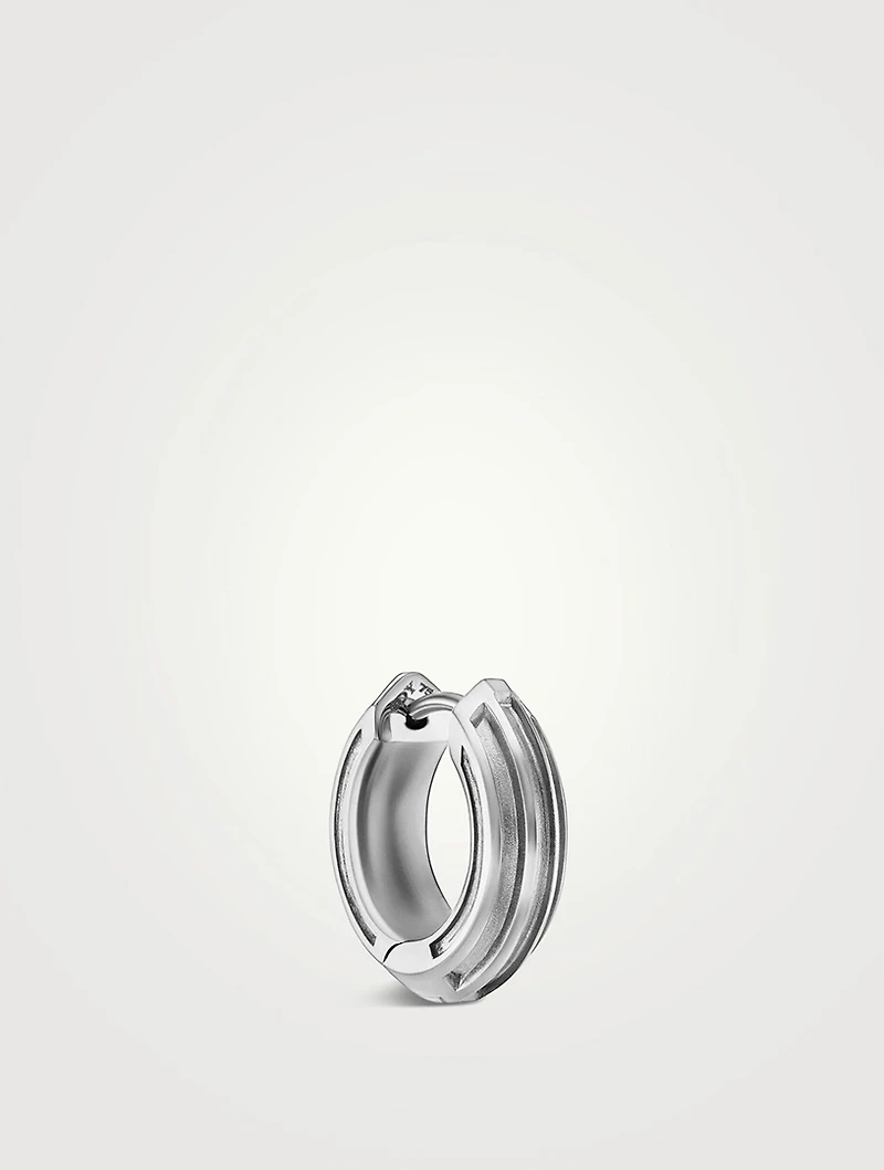 Armory® Hoop Earring In Sterling Silver