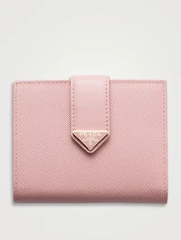 Small Saffiano And Smooth Leather Wallet