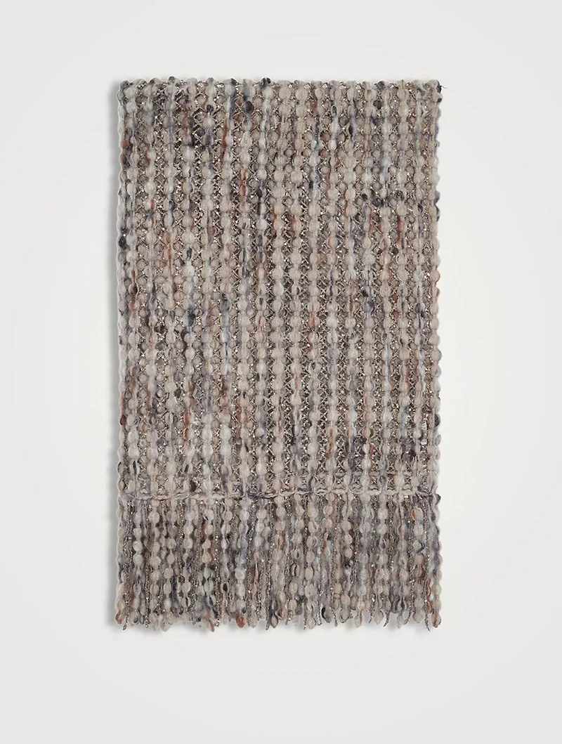 Balloon Net Knit Scarf