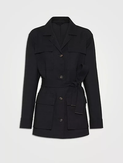 Fluid Twill Blazer