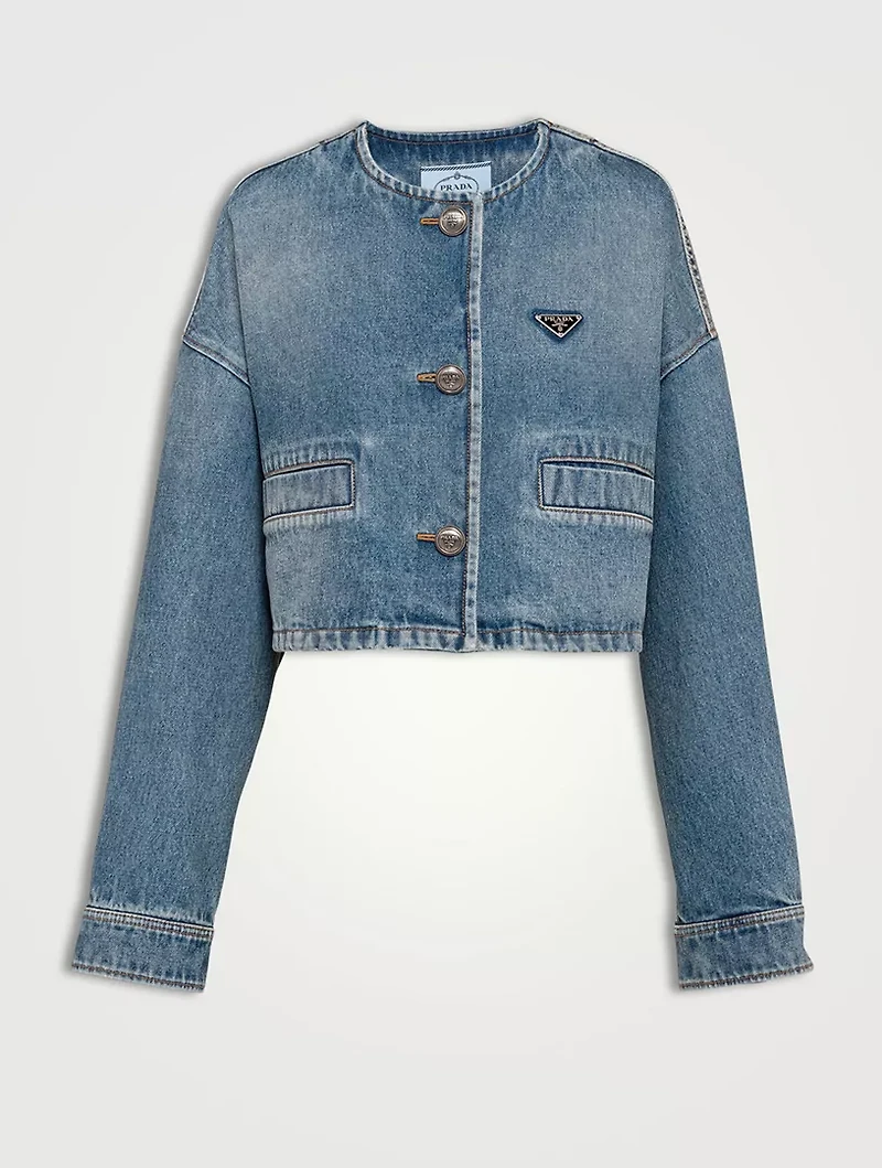 Denim Blouson Jacket