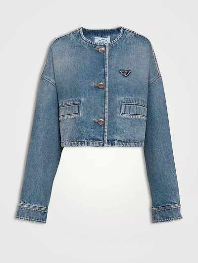 Denim Blouson Jacket
