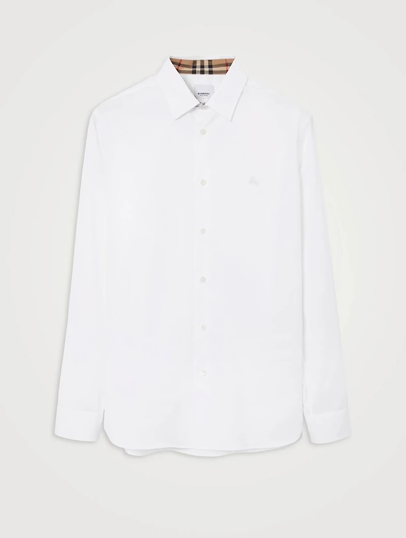 Slim Fit Stretch Cotton Shirt