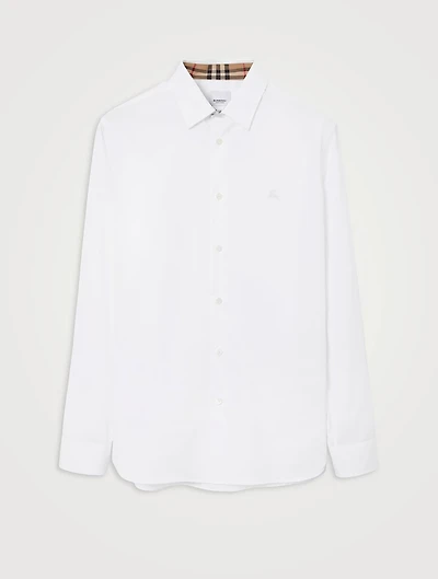 Slim Fit Stretch Cotton Shirt