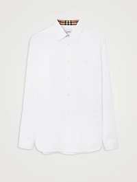 Slim Fit Stretch Cotton Shirt