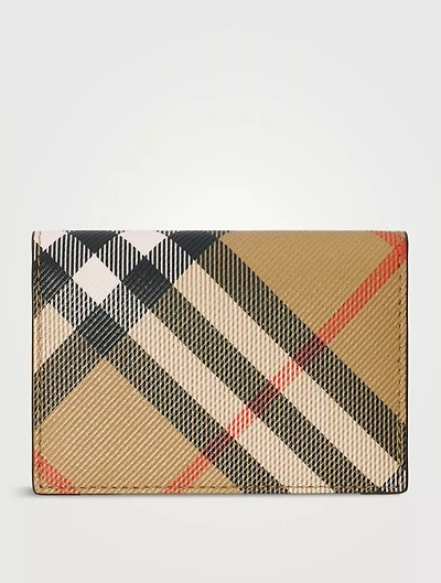 Check Folding Card Case
