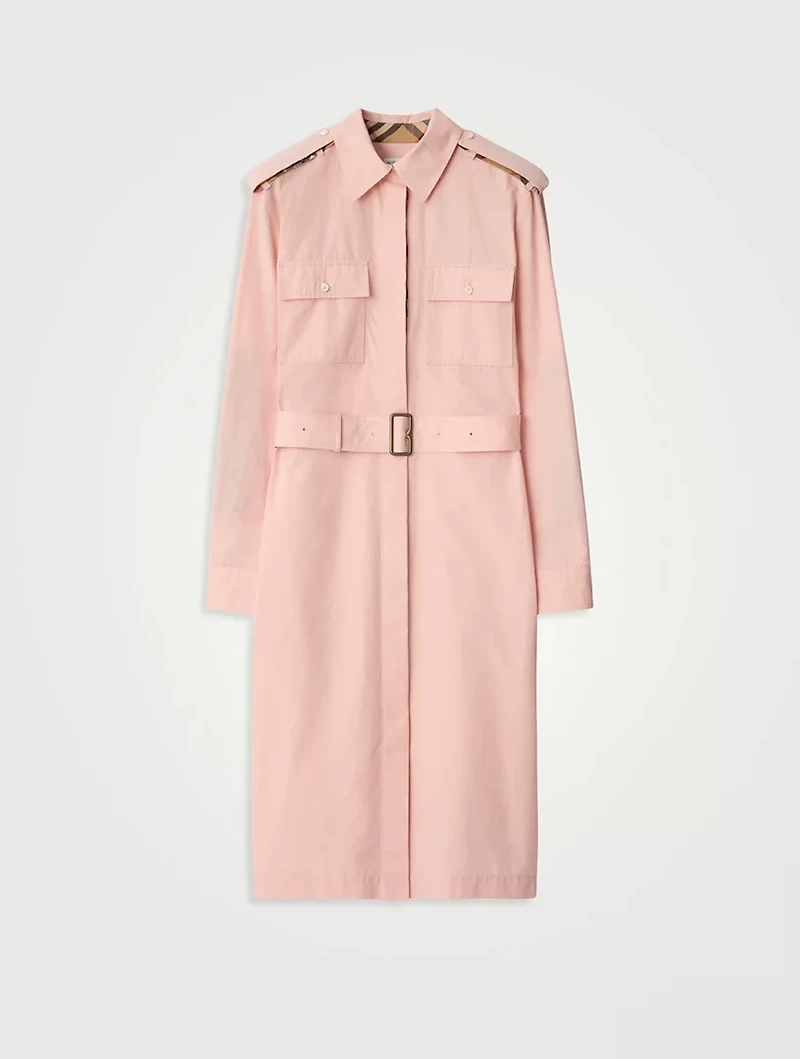 Cotton Poplin Shirt Dress